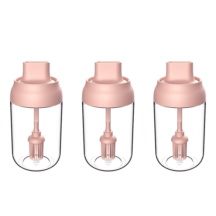 3 pezzi di nastro macaron, coperchio a prova di umidità, cucchiaio, un barattolo di condimento, bottiglia di condimento in vetro con etichetta, Seasoning Bottle, Honey Bottle, Brush Oil Bottle
