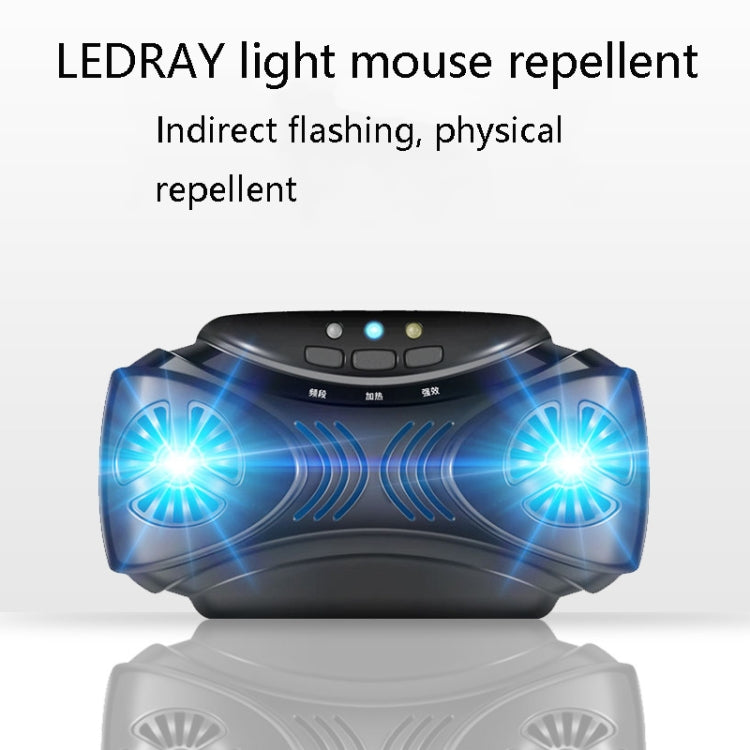 DC-9010 Repellente per insetti portatile repellente per zanzare ad ultrasuoni con ricarica USB, Insect Repellent Black