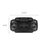 DC-9010 Repellente per insetti portatile repellente per zanzare ad ultrasuoni con ricarica USB, Insect Repellent Black