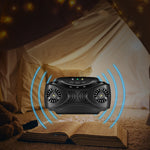 DC-9010 Repellente per insetti portatile repellente per zanzare ad ultrasuoni con ricarica USB, Insect Repellent Black