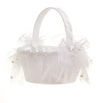 Cestini di fiori da sposa Cestino da sposa con diamanti in pizzo, Wedding Flower Baskets