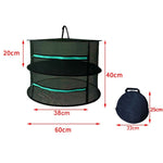 Rete per asciugare le erbe sospesa Stendino pieghevole Rete per asciugare le piante con cerniera chiusa, 60cm Diameter 2 Layers, 60cm Diameter 4 Layers, 60cm Diameter 6 Layers, 60cm Diameter 8 Layers