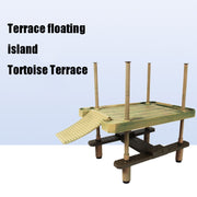 Grande parco divertimenti Tartaruga Piattaforma prendisole Isola galleggiante Tartaruga Tank Tandscape, Large