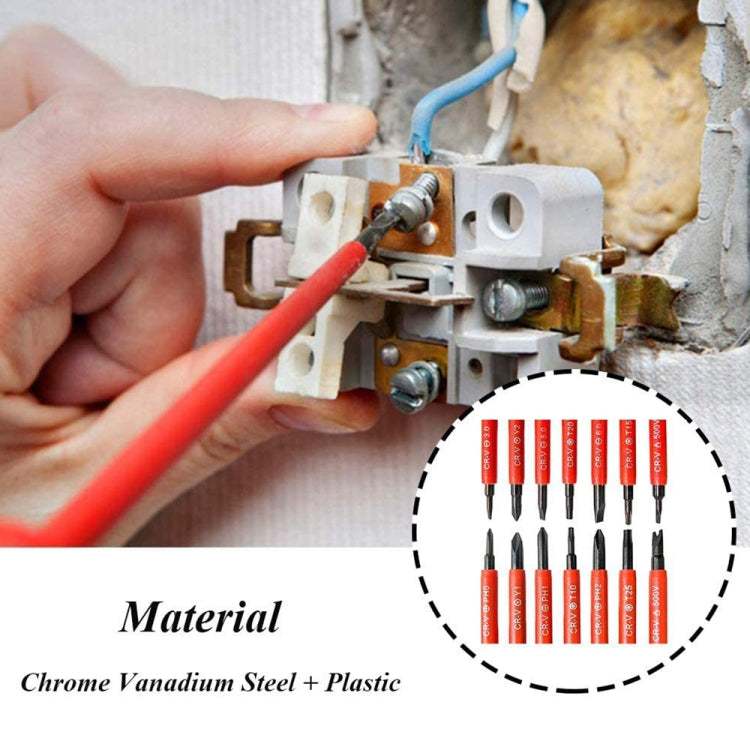 Set di cacciaviti per strumenti di riparazione multiuso con isolamento bit 7 in 1, 7 in 1