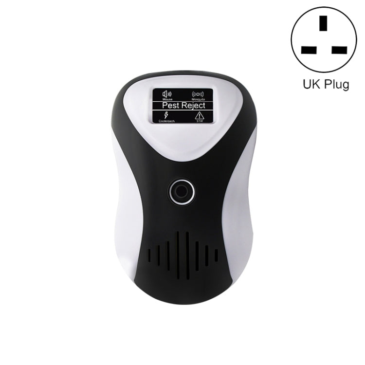 2 PZ DC-9017A Repellente per mouse ad ultrasuoni Repellente per insetti silenzioso a risparmio energetico Repellente per zanzare e repellente per insetti multifunzionale, Black+US Plug, Black+EU Plug, Black+UK Plug