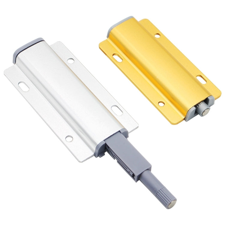 Buttafuori in lega di alluminio da 3 pezzi con maniglia push-pull per armadio, porta dell'armadio, cassetto, Gold, Silver