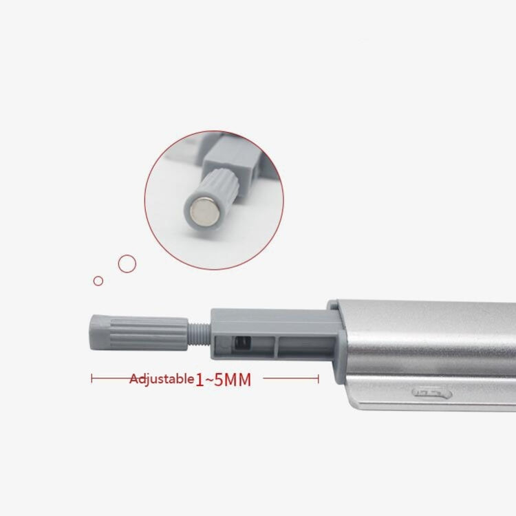 Buttafuori in lega di alluminio da 3 pezzi con maniglia push-pull per armadio, porta dell'armadio, cassetto, Gold, Silver