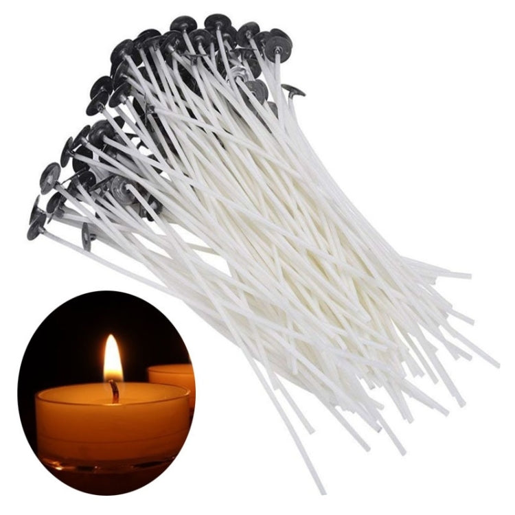 Set 2 stoppini in cotone intrecciato per candele 15 cm