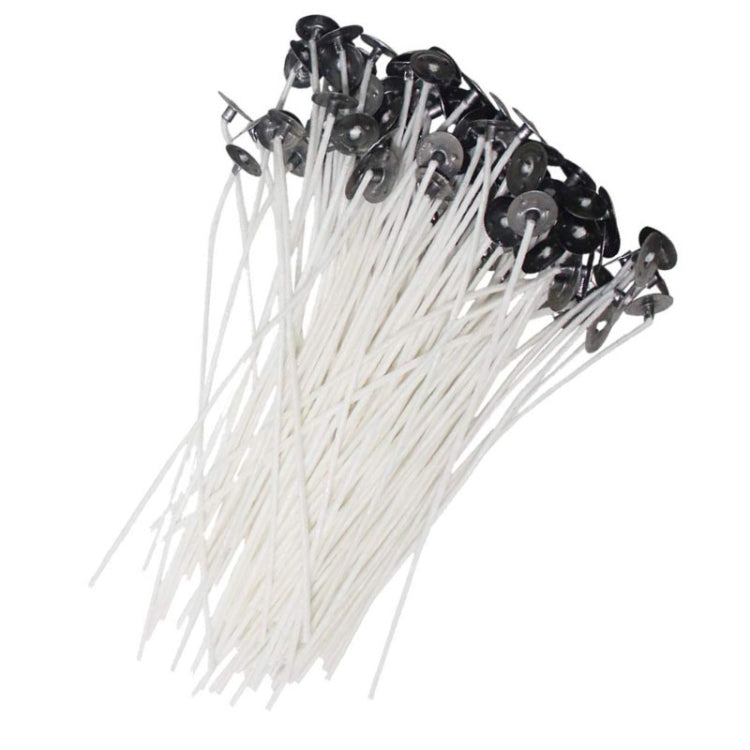 Set 2 stoppini in cotone intrecciato per candele 15 cm