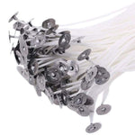 Set 2 stoppini in cotone intrecciato per candele 15 cm