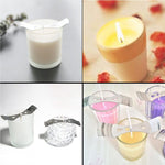 Set 2 stoppini in cotone intrecciato per candele 15 cm