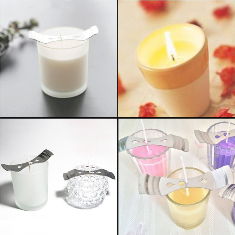 Set 2 stoppini in cotone intrecciato per candele 15 cm