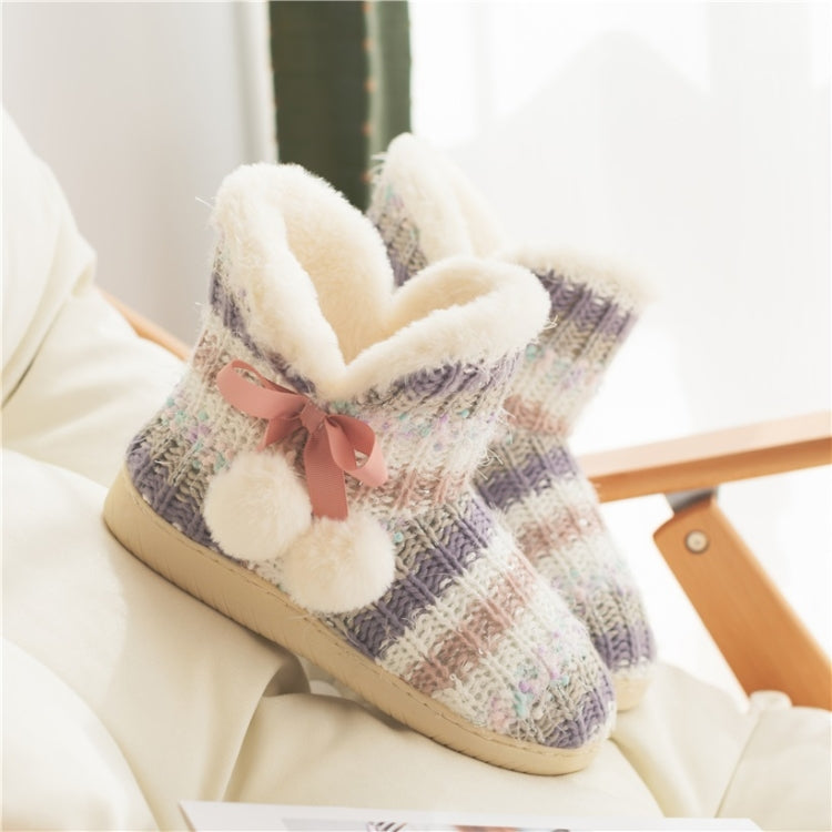 Stivali invernali per la casa in cashmere Pantofole in cotone con suola spessa, 35-36, 37-38, 39-40