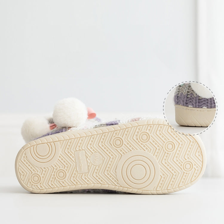 Stivali invernali per la casa in cashmere Pantofole in cotone con suola spessa, 35-36, 37-38, 39-40
