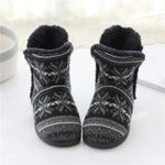 Stivali invernali in cashmere per la casa Pantofole in cotone con suola spessa, 37-38, 39-40, 41-42, 43-44