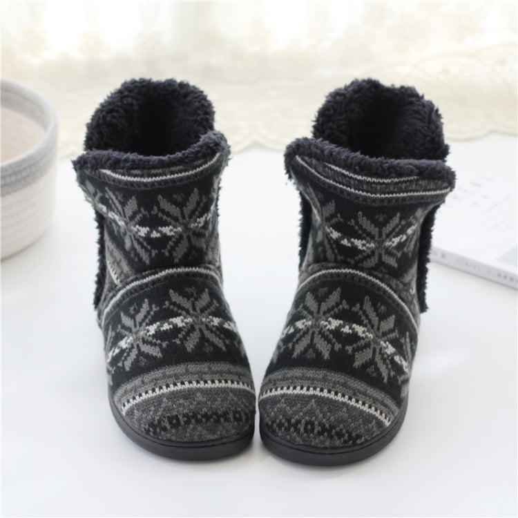 Stivali invernali in cashmere per la casa Pantofole in cotone con suola spessa, 37-38, 39-40, 41-42, 43-44