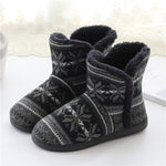 Stivali invernali in cashmere per la casa Pantofole in cotone con suola spessa, 37-38, 39-40, 41-42, 43-44