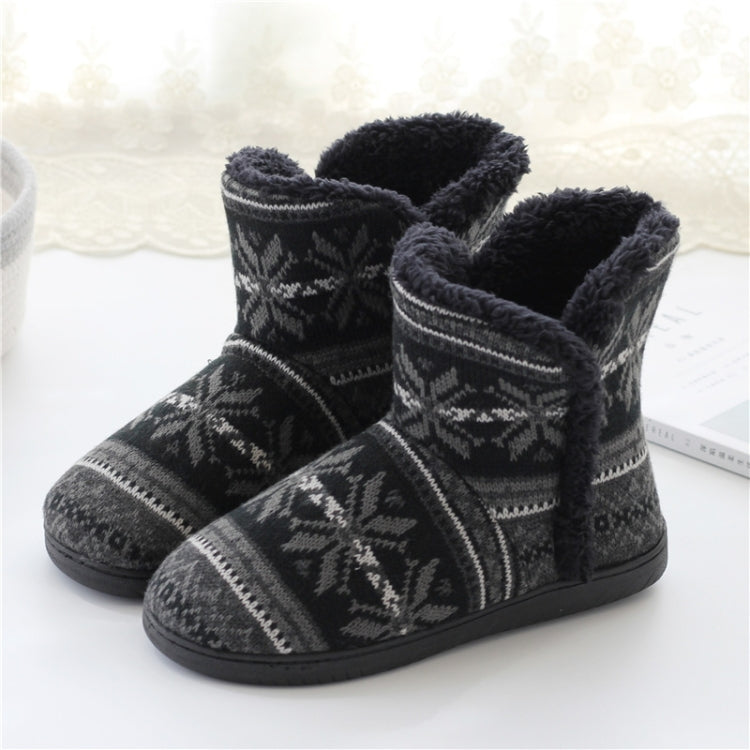 Stivali invernali in cashmere per la casa Pantofole in cotone con suola spessa, 37-38, 39-40, 41-42, 43-44