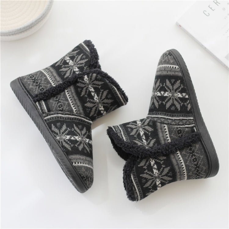Stivali invernali in cashmere per la casa Pantofole in cotone con suola spessa, 37-38, 39-40, 41-42, 43-44