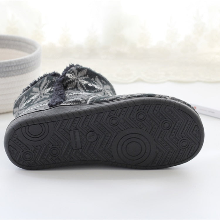 Stivali invernali in cashmere per la casa Pantofole in cotone con suola spessa, 37-38, 39-40, 41-42, 43-44