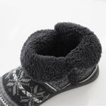 Stivali invernali in cashmere per la casa Pantofole in cotone con suola spessa, 37-38, 39-40, 41-42, 43-44