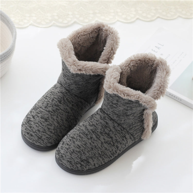 Pantofole in cotone da uomo alte per l'autunno e l'inverno e scarpe calde per interni con plateau in velluto, 39-40, 41-42, 43-44