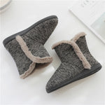 Pantofole in cotone da uomo alte per l'autunno e l'inverno e scarpe calde per interni con plateau in velluto, 39-40, 41-42, 43-44