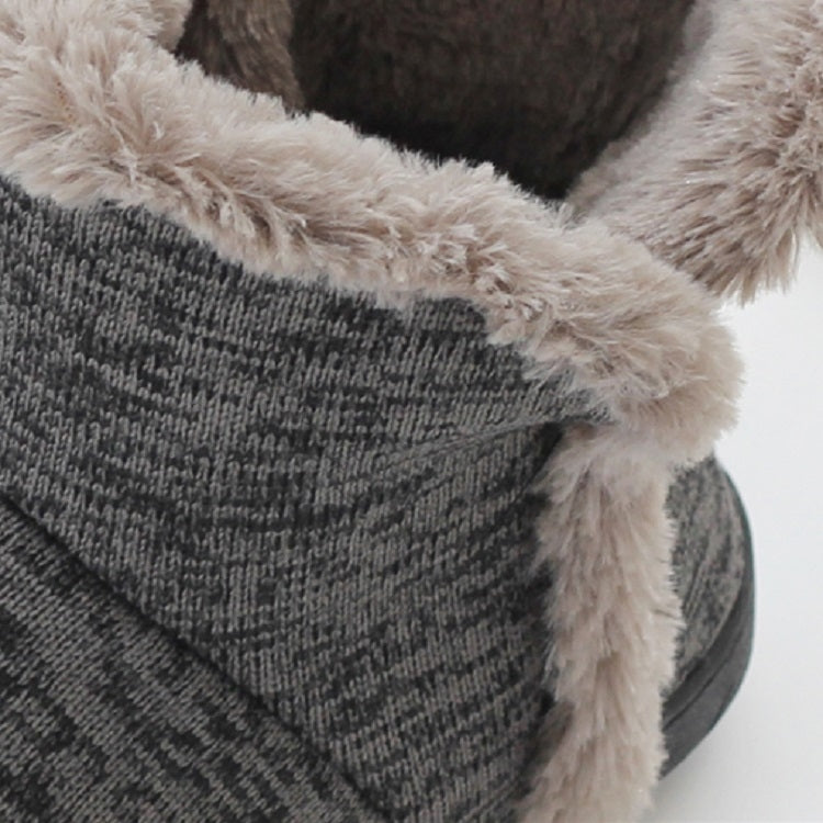Pantofole in cotone da uomo alte per l'autunno e l'inverno e scarpe calde per interni con plateau in velluto, 39-40, 41-42, 43-44
