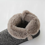 Pantofole in cotone da uomo alte per l'autunno e l'inverno e scarpe calde per interni con plateau in velluto, 39-40, 41-42, 43-44