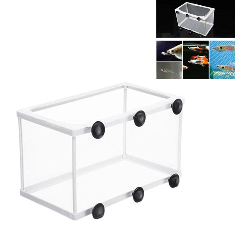 Grande incubatrice per acquario Scatola di isolamento per piccoli pesci Scatola per allevamento di pesci tropicali in rete, Without Clapboard