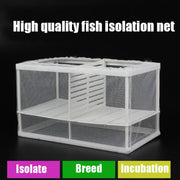 Grande con incubatrice assicella Scatola di isolamento per piccoli pesci Scatola per allevamento di pesci tropicali in rete, With Clapboard