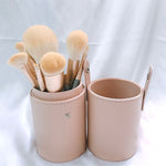10 pezzi/set Pennello per trucco Pennello per cipria in fibra di mais per capelli in fibra di seta Pennello per trucco per viso e occhi, Without Bag, With Blue Bag, With Silver Bag, With Gray Bag, With Pink Cylinder, With Green Cylinder                ...