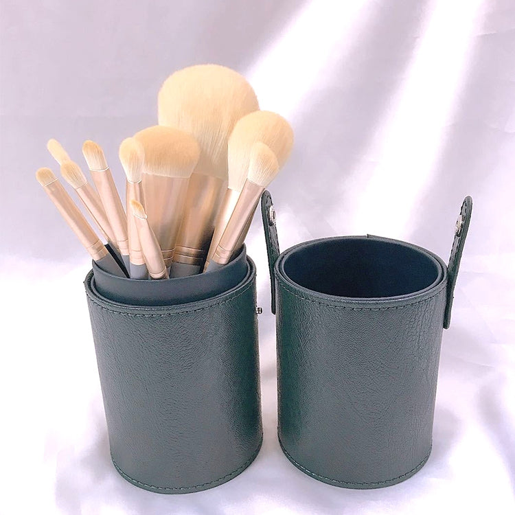 10 pezzi/set Pennello per trucco Pennello per cipria in fibra di mais per capelli in fibra di seta Pennello per trucco per viso e occhi, Without Bag, With Blue Bag, With Silver Bag, With Gray Bag, With Pink Cylinder, With Green Cylinder                ...