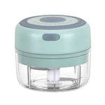 Schiacciatore per miscelazione di aglio elettrico USB ricaricabile Schiacciatore per alimenti complementare Dispositivo per sbucciare l'aglio in acciaio inossidabile Mini taglierino per aglio senza fili, Pink, Green, White