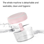 Schiacciatore per miscelazione di aglio elettrico USB ricaricabile Schiacciatore per alimenti complementare Dispositivo per sbucciare l'aglio in acciaio inossidabile Mini taglierino per aglio senza fili, Pink, Green, White