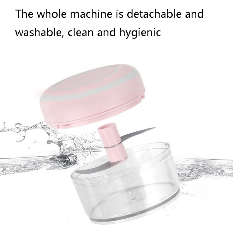 Schiacciatore per miscelazione di aglio elettrico USB ricaricabile Schiacciatore per alimenti complementare Dispositivo per sbucciare l'aglio in acciaio inossidabile Mini taglierino per aglio senza fili, Pink, Green, White