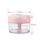 Schiacciatore per miscelazione di aglio elettrico USB ricaricabile Schiacciatore per alimenti complementare Dispositivo per sbucciare l'aglio in acciaio inossidabile Mini taglierino per aglio senza fili, Pink, Green, White