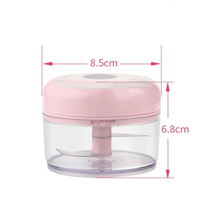 Schiacciatore per miscelazione di aglio elettrico USB ricaricabile Schiacciatore per alimenti complementare Dispositivo per sbucciare l'aglio in acciaio inossidabile Mini taglierino per aglio senza fili, Pink, Green, White