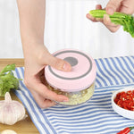 Schiacciatore per miscelazione di aglio elettrico USB ricaricabile Schiacciatore per alimenti complementare Dispositivo per sbucciare l'aglio in acciaio inossidabile Mini taglierino per aglio senza fili, Pink, Green, White