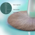 Pennello per trucco Pennello per capelli in fibra di seta di mais Lavaggio per trucco, Green Loose Powder Brush, Pink Loose Powder Brush, 5 PCS Green Eye Shadow Brush, Green Loose Powder Brush+5 PCS Eye Shadow Brush                                     ...