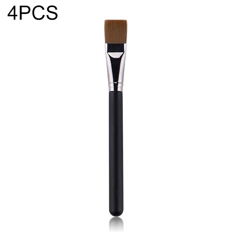 Pennello per trucco per capelli in fibra da 4 pezzi Pennello per fondotinta con manico in legno, 191 Foundation Brush, 270 Concealer Brush, 170 Diagonal Foundation Brush