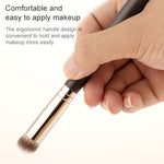 Pennello per trucco per capelli in fibra da 4 pezzi Pennello per fondotinta con manico in legno, 191 Foundation Brush, 270 Concealer Brush, 170 Diagonal Foundation Brush