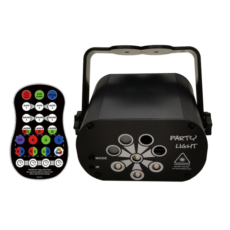 R90 8W UV Mini luce laser controllo del suono induzione fase atmosfera barra luminosa luce laser KTV, USB Plug-in, Built-in Battery Charging