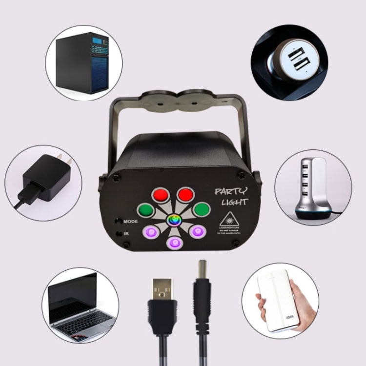 R90 8W UV Mini luce laser controllo del suono induzione fase atmosfera barra luminosa luce laser KTV, USB Plug-in, Built-in Battery Charging