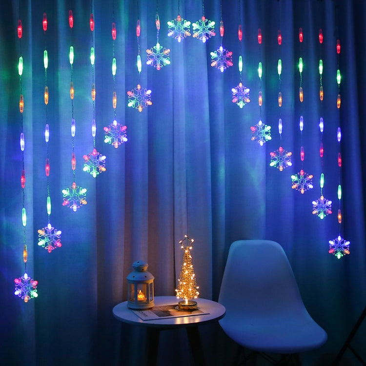 Luci decorative a cinque stelle a LED con fiocco di neve a V invertita Luci natalizie impermeabili, spina europea