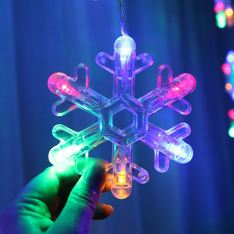 Luci decorative a cinque stelle a LED con fiocco di neve a V invertita Luci natalizie impermeabili, spina europea