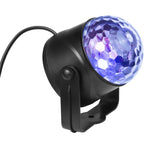MGY-019 Lampada laser da palco rotante colorata a LED con telecomando da 6 W. Lampada a sfera magica in cristallo, US Plug, EU Plug, UK Plug, AU Plug