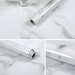 215421210W Modello in marmo Vernice brillante Ristrutturazione di mobili Carta da parati autoadesiva Pellicola impermeabile per armadietti