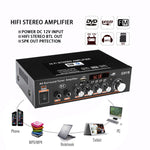 Amplificatore di potenza digitale Bluetooth USB SD FM 18W