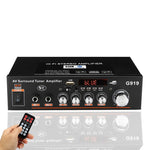Amplificatore di potenza digitale Bluetooth USB SD FM 18W